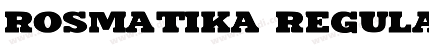 Rosmatika Regular字体转换